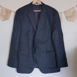 Wilkes Bashford Heathered Brown Men's Blazer 42